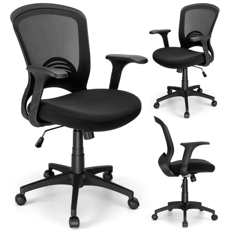 Office Chair Ergonomic Desk Chair 330LBS Capacity Mesh Computer Chair with Lumbar Support, Rolling Swivel Executive Task Chair Black
