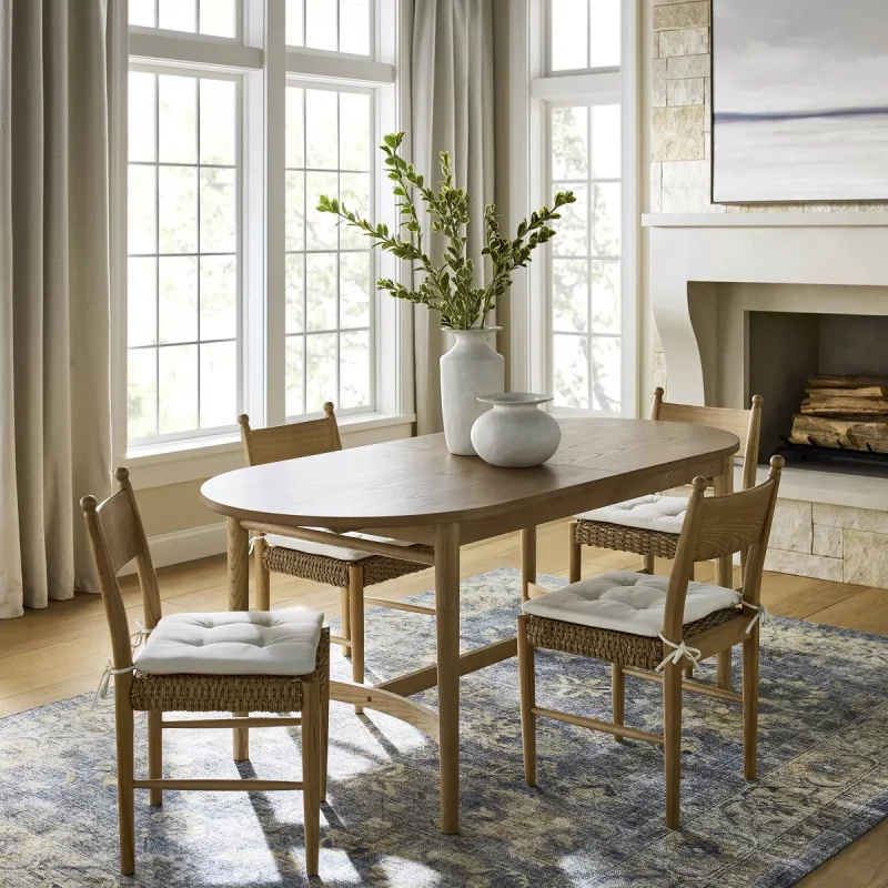 2pk Cardamine Wooden Dining Chairs Natural